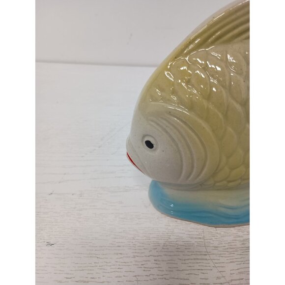 Vintage Hand Crafted Ceramic Angel Fish Figurine Nautical Mid Century Modern - Picture 3 of 10